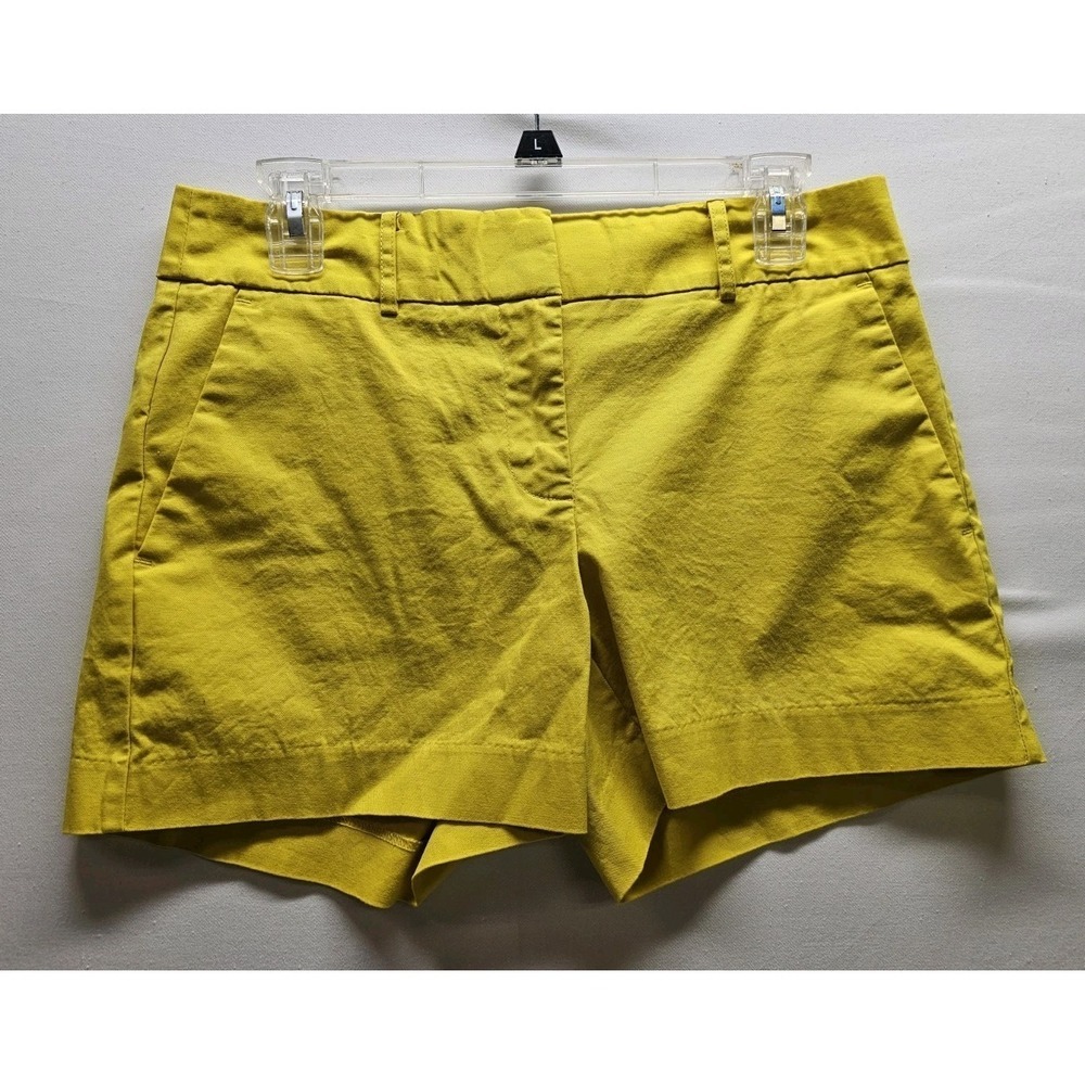 Ann Taylor Shorts Womens 2 Yellow Stretch Casual Summer Spring Beach Coastal